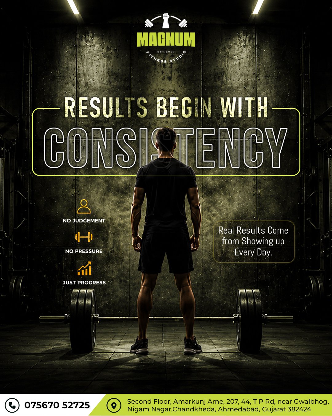 Magnum Fitness — July promotional post
